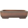 Bonsaischale 25x21.5x7cm Antik-Braun Rechteckig Unglasiert