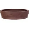 Bonsaischale 30x30x7.5cm Braun Rund Unglasiert -Pflanzenladen h30 613 b