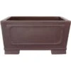 Bonsaischale 30x30x14.5cm Braun Quadratisch Unglasiert -Pflanzenladen h30 896 b