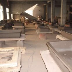 Bonsaischale 32.5x25.5x9.5cm Braun Rechteckig Unglasiert -Pflanzenladen h33 199 b5