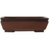 Bonsaischale 33.5x21x10cm Antik-Braun Rechteckig Unglasiert