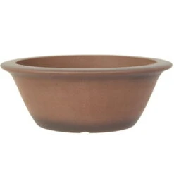 Bonsaischale 35x35x13cm Antik-Braun Rund Unglasiert