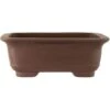 Bonsaischale 41x33x15cm Dunkelbraun Rechteckig Unglasiert