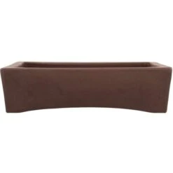 Bonsaischale 40.5x33x11cm Braun Rechteckig Unglasiert
