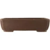 Bonsaischale 42.5x30.5x11cm Dunkelbraun Rechteckig Unglasiert -Pflanzenladen h43 053 db