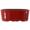 Bonsaischale 43.5x28x16cm Weinrot Oval Glasiert 2 Bonsaischale 43.5x28x16cm Weinrot Oval Glasiert -Pflanzenladen h44 304 wr