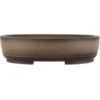 Bonsaischale 44.5x36x11cm Antik-Grau Oval Unglasiert -Pflanzenladen h45 438 ag