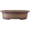 Bonsaischale 46.5x37.5x12.5cm Antik-Grau Oval Unglasiert