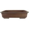 Bonsaischale 56.5x42x14cm Antik-Braun Rechteckig Unglasiert