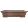 Bonsaischale 56.5x43x12.5cm Antik-Braun Rechteckig Unglasiert