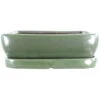Bonsaischale Mit Untersetzer 24.5x19.5x8cm Grün Rechteckig Glasiert -Pflanzenladen n25 005 g