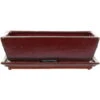 Bonsaischale Mit Untersetzer 27.5x17.5x8cm Rot Rechteckig Glasiert -Pflanzenladen n28 015 r