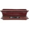 Bonsaischale Mit Untersetzer 28x18x8cm Rot Rechteckig Glasiert -Pflanzenladen n28 017 r