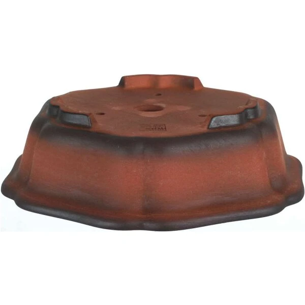 Bonsaischale 18.5x18.5x5.5cm Dunkelbraun Achteckig Unglasiert 4 Bonsaischale 18.5x18.5x5.5cm Dunkelbraun Achteckig Unglasiert – Bild 2