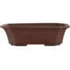 Bonsaischale 20.5x16.5x6cm Dunkelbraun Rechteckig Unglasiert -Pflanzenladen s21 027 db