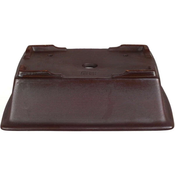 Bonsaischale 21x17x6.5cm Dunkelbraun Rechteckig Unglasiert 4 Bonsaischale 21x17x6.5cm Dunkelbraun Rechteckig Unglasiert – Bild 2