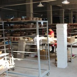 Bonsaischale 21x21x8.5cm Antik-Braun Sonstige Form Unglasiert -Pflanzenladen s21 841 ab5