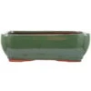Bonsaischale 25.5x20x8cm Grün Rechteckig Glasiert -Pflanzenladen s26 005 g