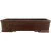 Bonsaischale 25.5x19x6cm Dunkelbraun Rechteckig Unglasiert -Pflanzenladen s26 022 db