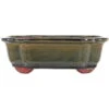 Bonsaischale 25.5x20.5x8cm Dunkeloliv Sonstige Form Glasiert -Pflanzenladen s26 821 do