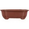 Bonsaischale 25.5x20.5x8cm Braun Sonstige Form Unglasiert -Pflanzenladen s26 821 u