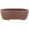 Bonsaischale 29x24x10cm Braun Oval Unglasiert -Pflanzenladen s29 302 u