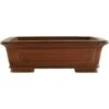 Bonsaischale 16x13x4.5cm Masteredition Antik Braun Rechteckig Unglasiert -Pflanzenladen y16 137 b