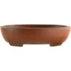 Bonsaischale 18x14.5x4.5cm Masteredition Antik Braun Oval Unglasiert -Pflanzenladen y18 422 b