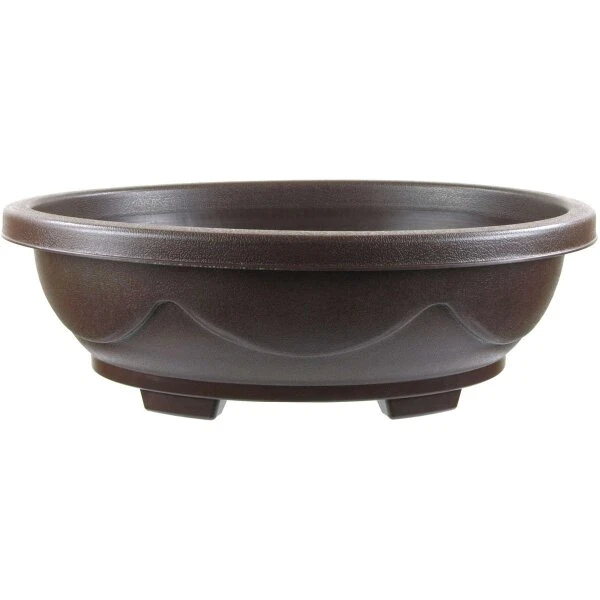 Bonsaischale 42.3x30.6x13.6cm Dunkelbraun Oval Kunststoff 3 Bonsaischale 42.3x30.6x13.6cm Dunkelbraun Oval Kunststoff