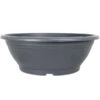 Bonsaischale 50x50x18cm Grau Rund Kunststoff -Pflanzenladen z ps x50 gr